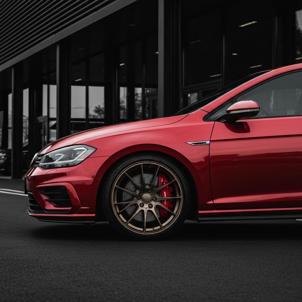 Performance vehicle at our showroom